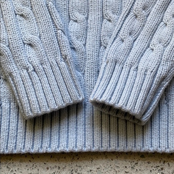 Girls Cotton Cable Knit Sweater - Picture 6 of 6